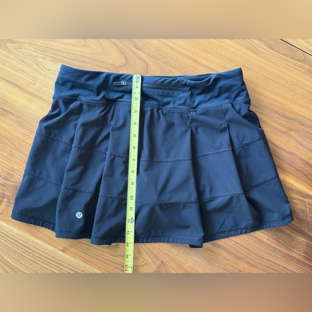 Lululemon Black Athletic Skirt Pace Rival